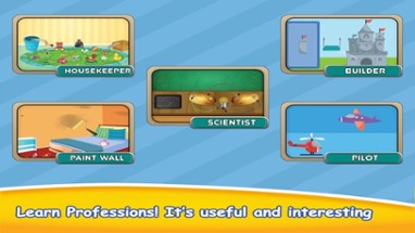 Kids Professions Learning Game Image