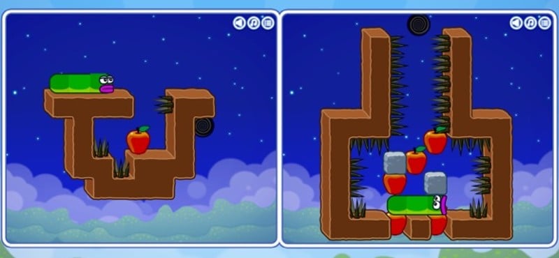 Apple Worm: Logic Puzzle Image