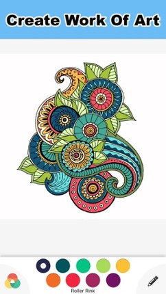 Coloring Book for Adults Color Therapy Doodle Image