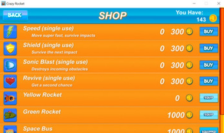 Crazy Rocket screenshot