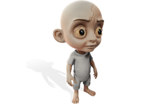 Friendly Fantasy & Quirky Zombie Characters Collection 3D Model screenshot