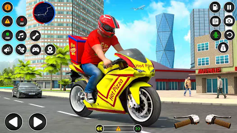 Pizza Delivery Bike Games 3D screenshot