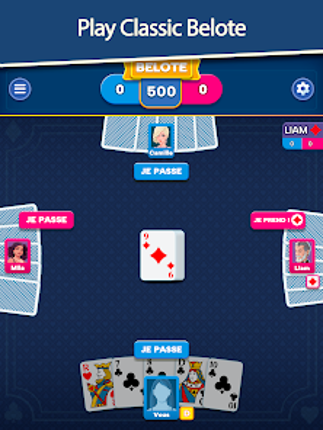 Belote & Coinche Classic screenshot