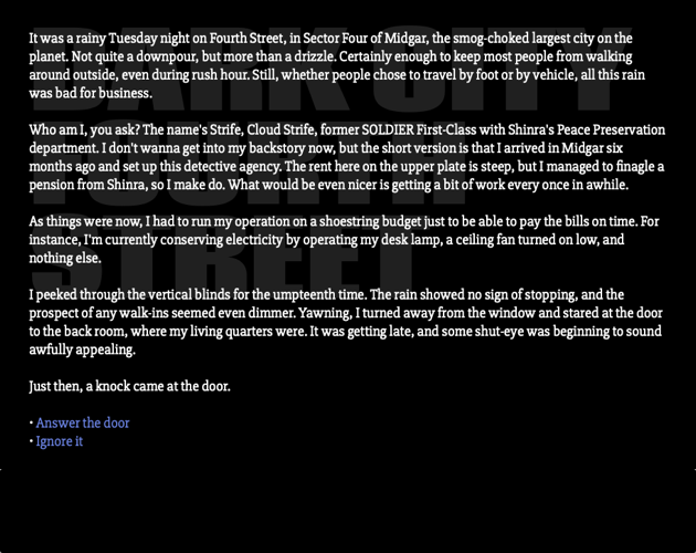 Games like DARK CITY FOURTH STREET, Part One: The Sprawl