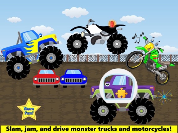 Monster Trucks Game Kids FULL Image