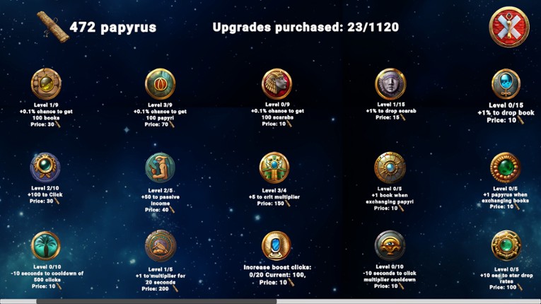 Pyramid Clicker screenshot