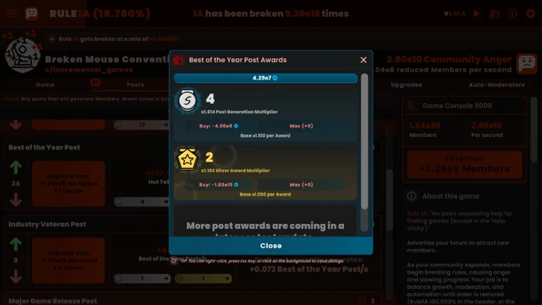 Rule1A Incremental: Idle Forum Image