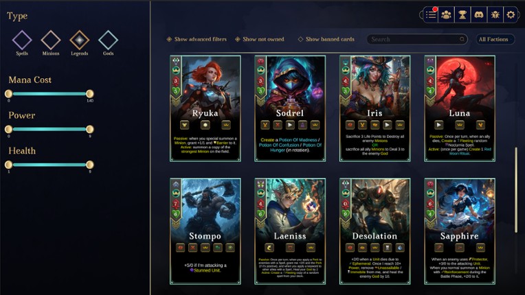 Ariokan - create your cards, break the Meta screenshot