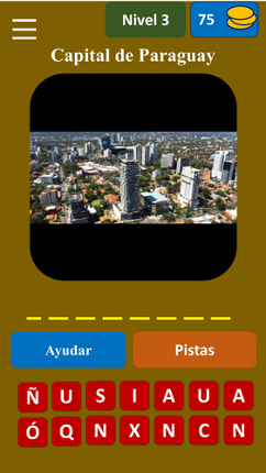 Cuestionario de capitales screenshot