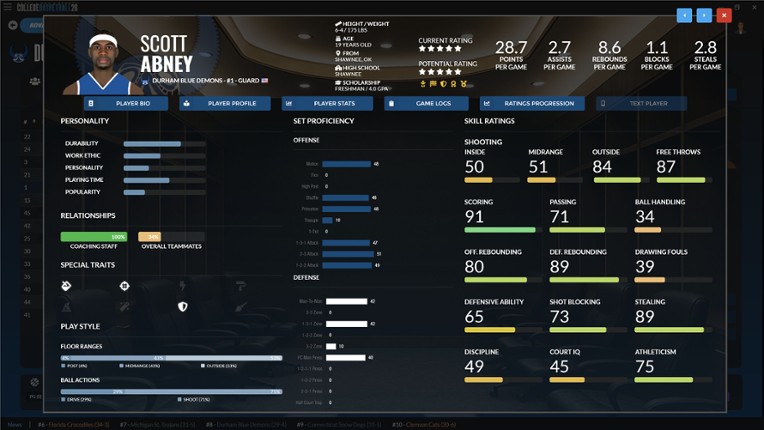 Draft Day Sports: College Basketball 2026 screenshot