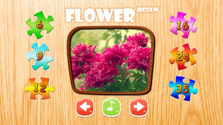 Flower Jigsaw Puzzle HD - New Jigsaw Games for Kids and Adults screenshot