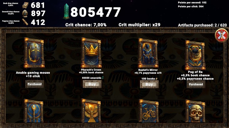 Pyramid Clicker screenshot