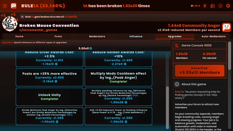 Rule1A Incremental: Idle Forum Image