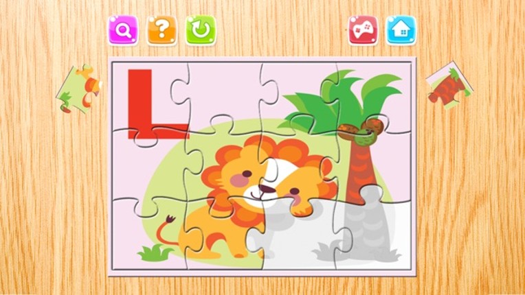 Alphabet Preschool Learning Educational Puzzles for Toddler - Teachme ABC animals endless fun screenshot