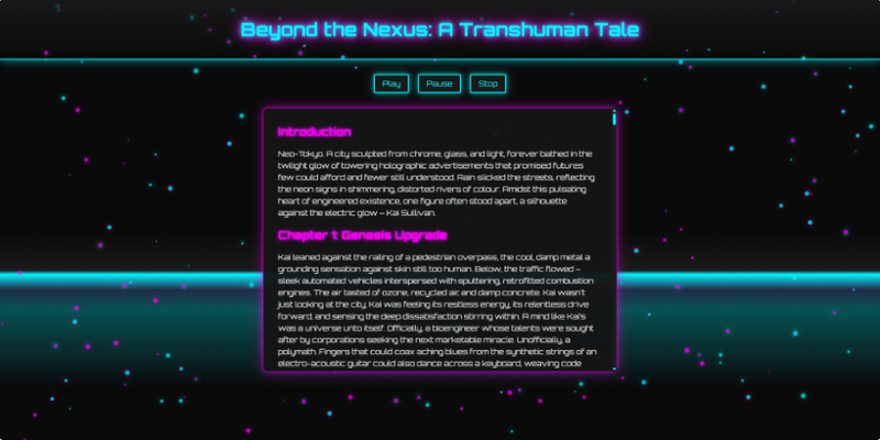 Beyond the Nexus: A Transhuman Tale Image