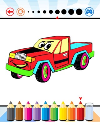 Car Art Coloring Book - Activities for Kids screenshot