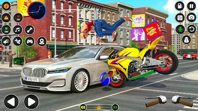 Pizza Delivery Bike Games 3D screenshot
