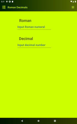 Roman Decimals screenshot
