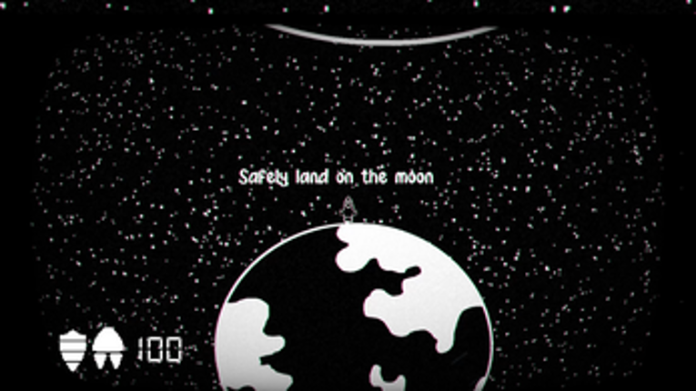 Safely land on the moon - r/SoloDevelopment game jam submission screenshot