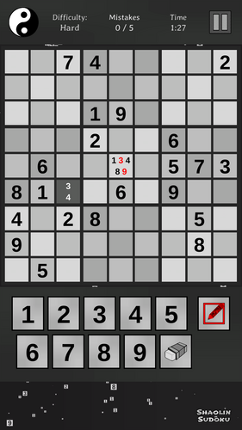 Shaolin Sudoku screenshot