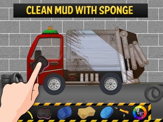 Garbage Truck Wash Salon : Cleanup Messy Trucks After Waste Collection screenshot