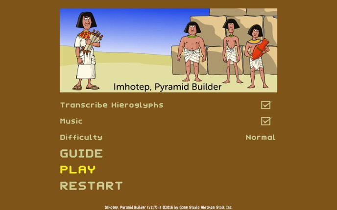 Imhotep, Pyramid Builder screenshot