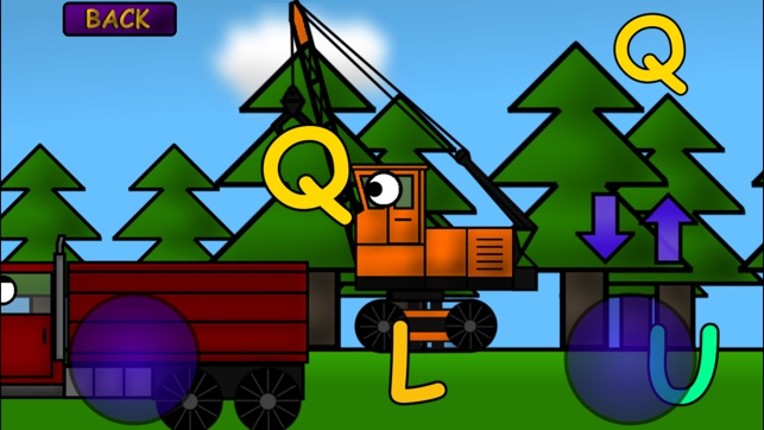 Kids Trucks: Alphabet Letter Identification Games screenshot