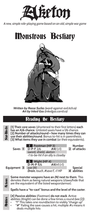 Monstrous Bestiary - AK6 Image