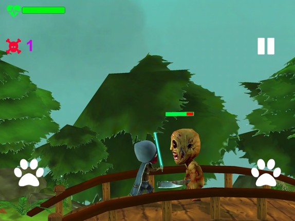 Ninja Fight With Zombies screenshot
