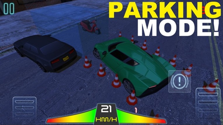 Sport Car Driving Night Extreme Parking Simulator screenshot