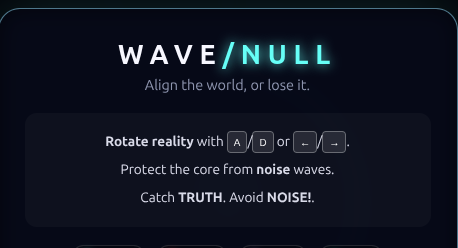 Games like Wave/Null
