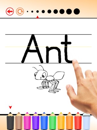 Write English Words HD: Learn to write from A-Z and number from 1-10, free games for children Image