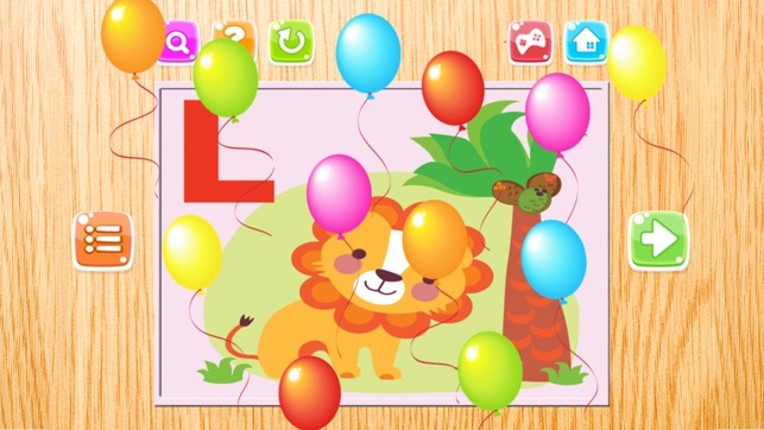 Alphabet Preschool Learning Educational Puzzles for Toddler - Teachme ABC animals endless fun screenshot