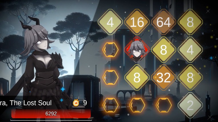 Battle Puzzle 2048: Space Girls screenshot