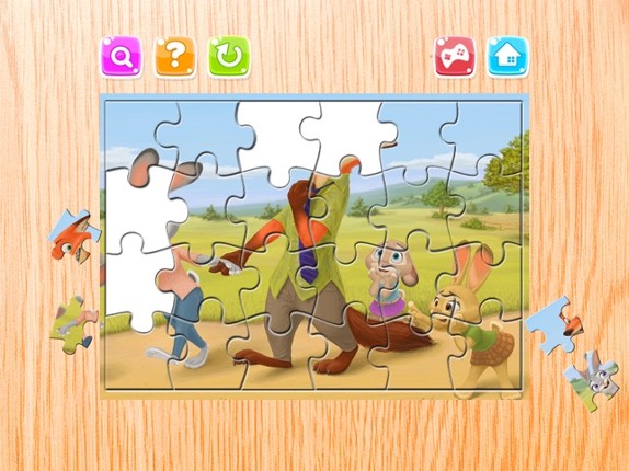 Cartoon Puzzle – Jigsaw Puzzles Box for Judy Hopps and Nick - Kids Toddler and Preschool Learning Games screenshot