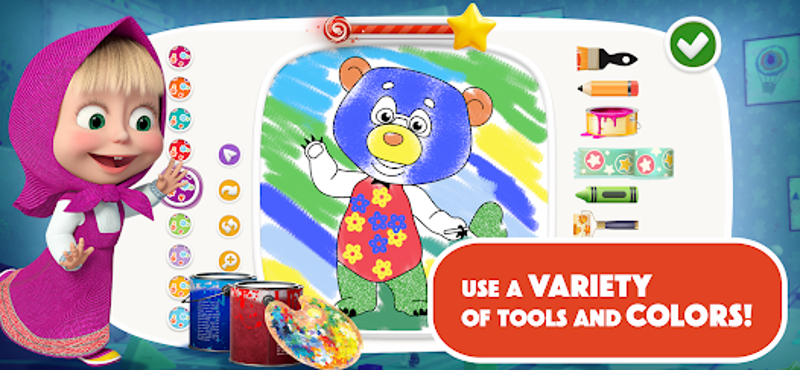 Masha and the Bear: Art Games screenshot