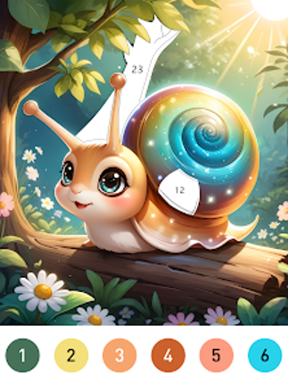 Fairytale Color by number game screenshot