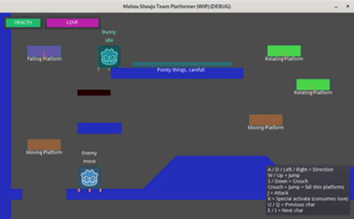 Mahou Shoujo Team Platformer (WIP) Image
