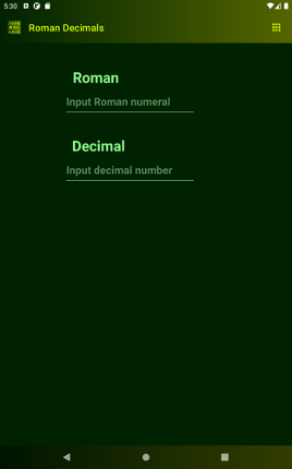 Roman Decimals screenshot
