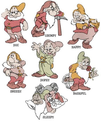 Six Snow Whites and Seven Dwarfs Image