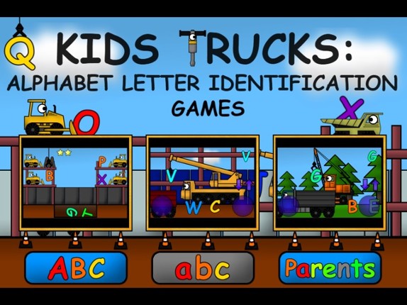 Kids Trucks: Alphabet Letter Identification Games screenshot