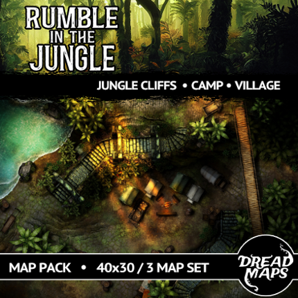 Rumble in the Jungle TTRPG Battlemaps Game Cover