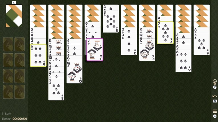 Solitaire Spider Minimal screenshot