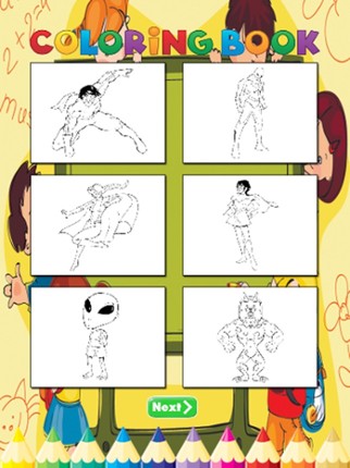 Super Hero Coloring Book - Activities for Kid Image