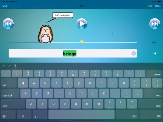 TurboWords Spelling screenshot