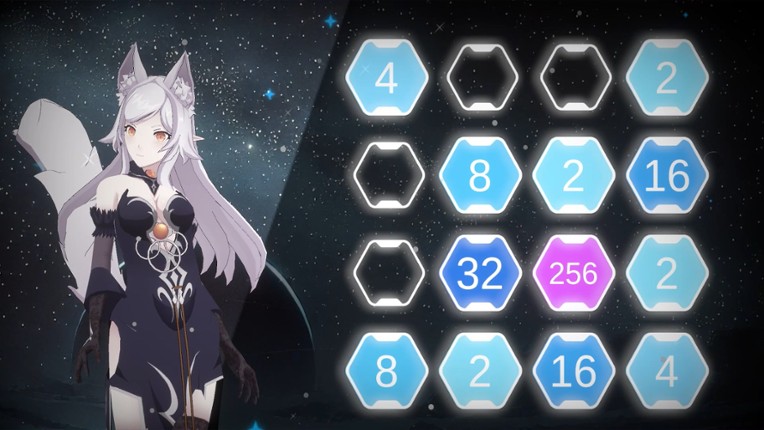 Battle Puzzle 2048: Space Girls screenshot