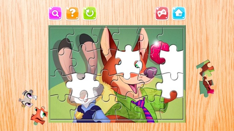 Cartoon Puzzle – Jigsaw Puzzles Box for Judy Hopps and Nick - Kids Toddler and Preschool Learning Games screenshot