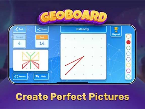 GeoBoard coordinates cartesian screenshot