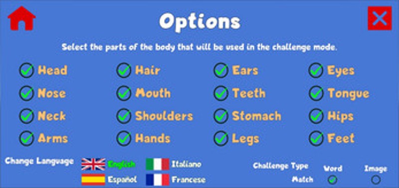 Learn: Parts of the Body Image