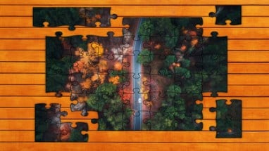 Golden Leaf Jigsaw Puzzles Image